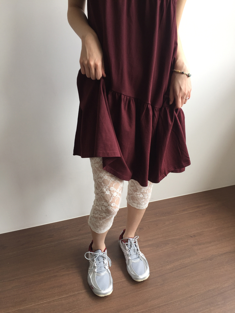 クロス ボタン ドレス (2color) 