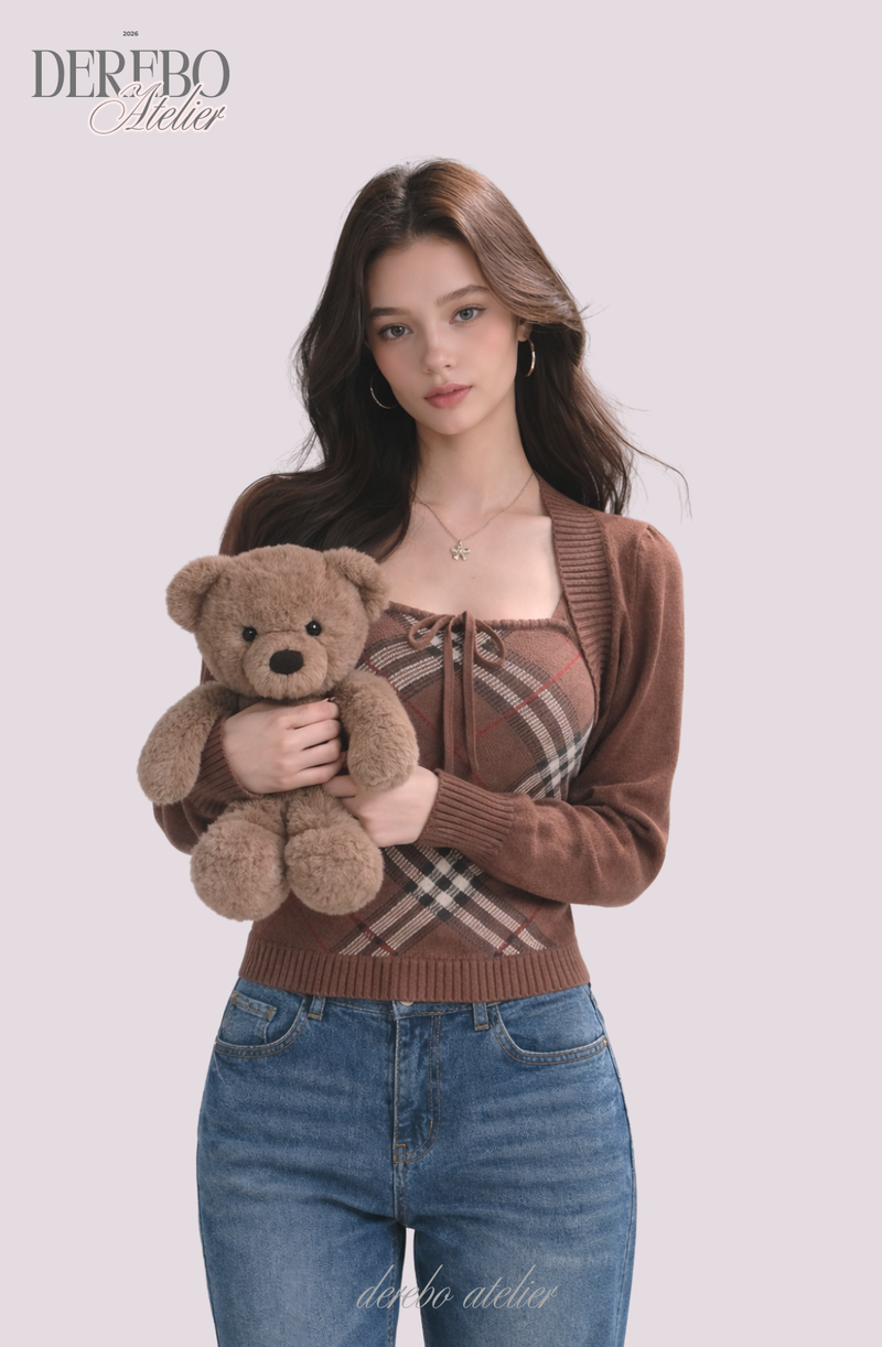 Heritage Brown Bolero Two-Piece Top