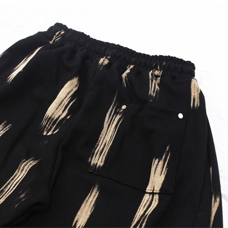 bleach side tuck string sweat pants