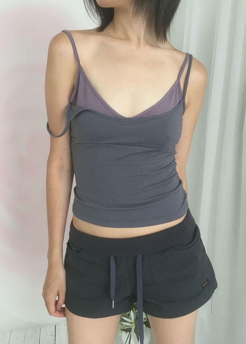 LAYER CROP SLEEVELESS (3color)