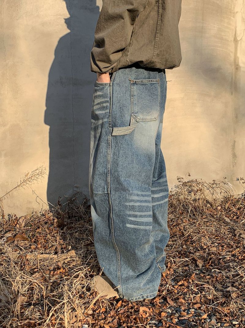 Mile Wash Carpenter Banded Denim