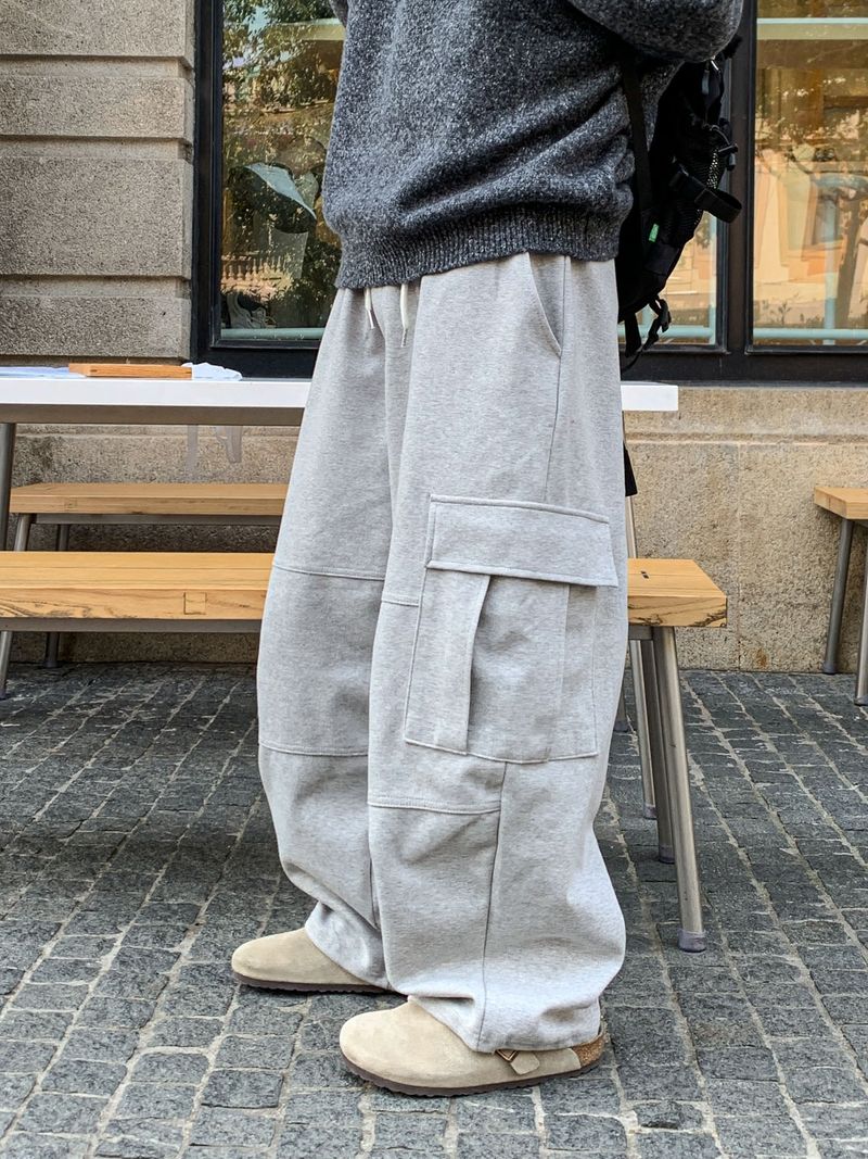 ベーシックオーバーヘンリーネックニット
