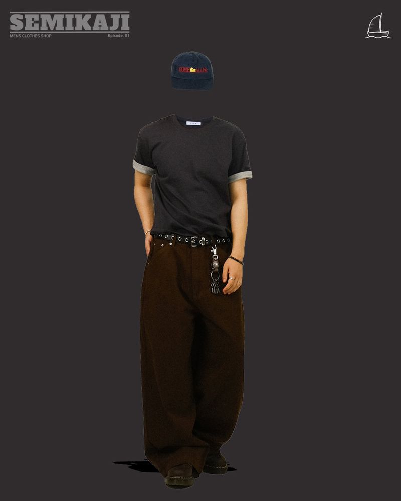 HA Roll-up Layered Muscle Fit 1/2 T