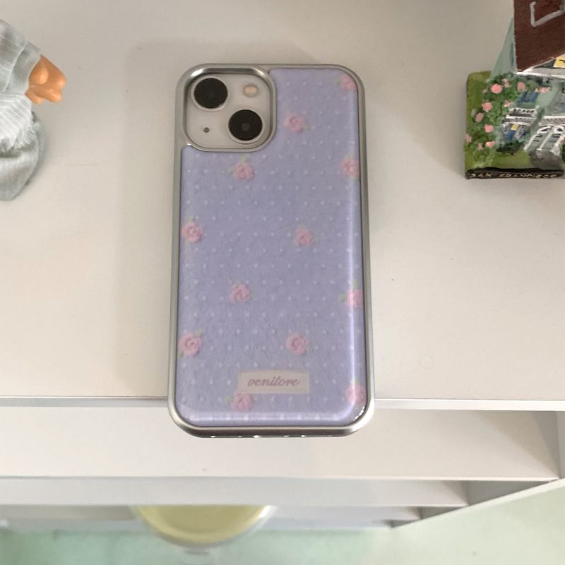 [MADE][Glass Silver Bumper Case] Soft Angora Knit Case