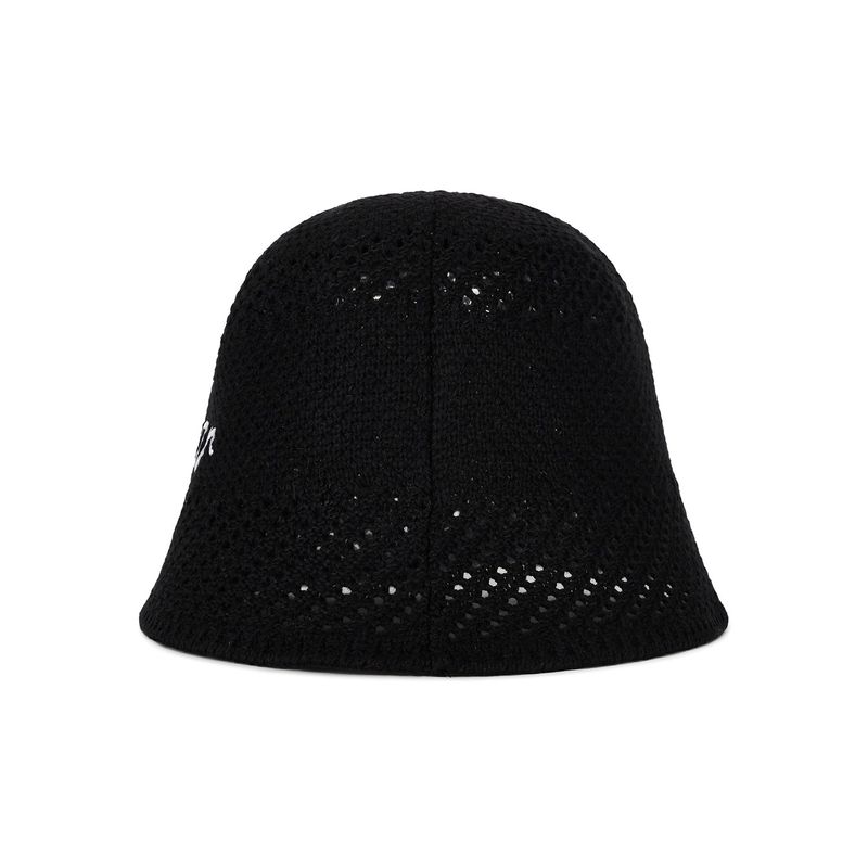 New Wave Varzar Punching Knit Bucket Hat Black