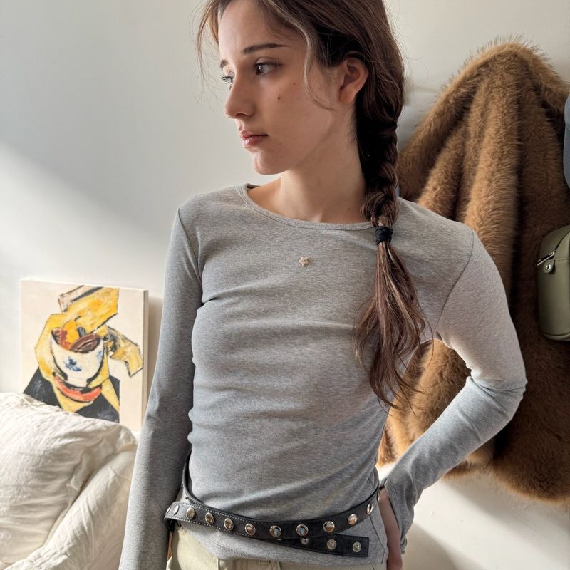 I SAY YERR(アイ セイ イェール)の「トゥインキー ロングスリーブ(grey)(トップス)」