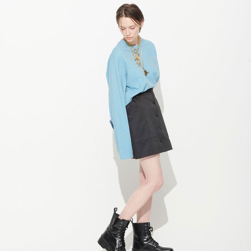  [UNISEX] JACKSON PRINTED TEE, PIGMENT BLUE