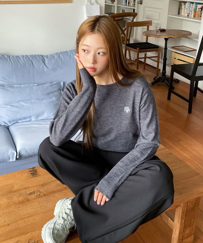 STITCH LOGO BASIC KNIT