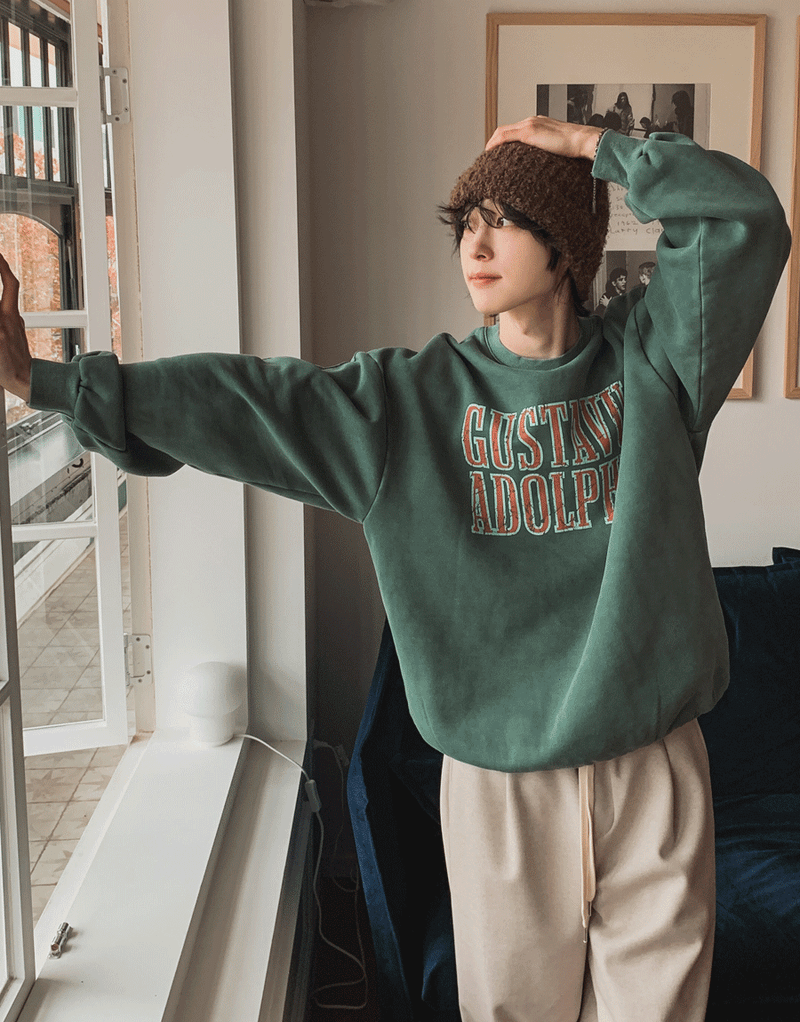 2PLAN（ツープラン）の「アトピグメントルーズフィットスエットシャツ (4 color)（Tops）」