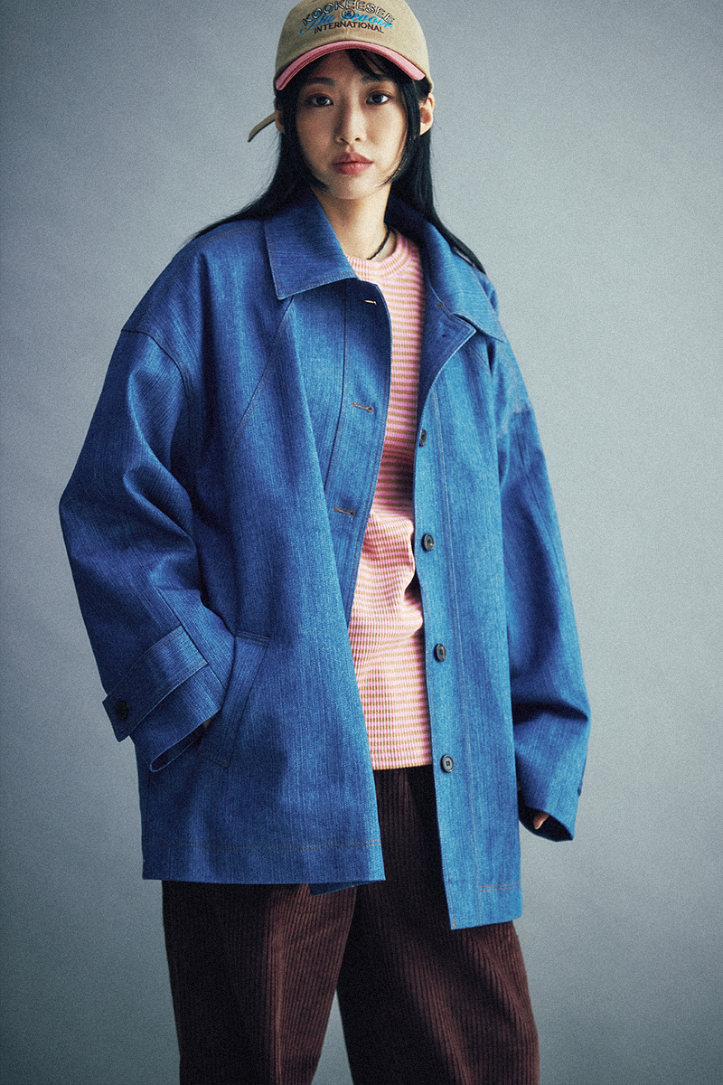 KOOKEESEE Slub Denim Jacket