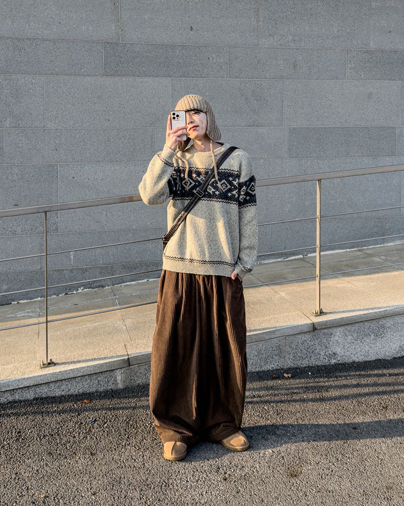 Frost nordic pattern knit