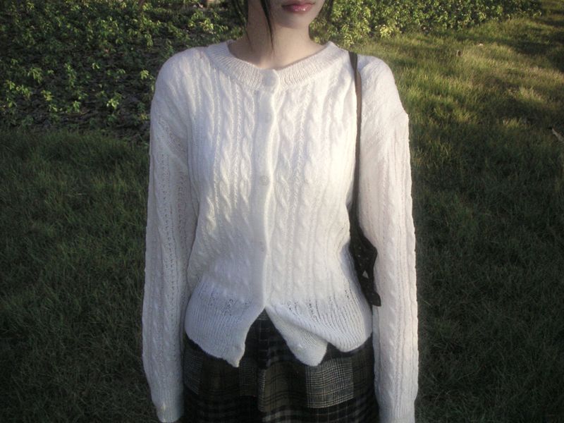 ZELENA（ゼレナ）の「alpa cable cardigan（Tops）」