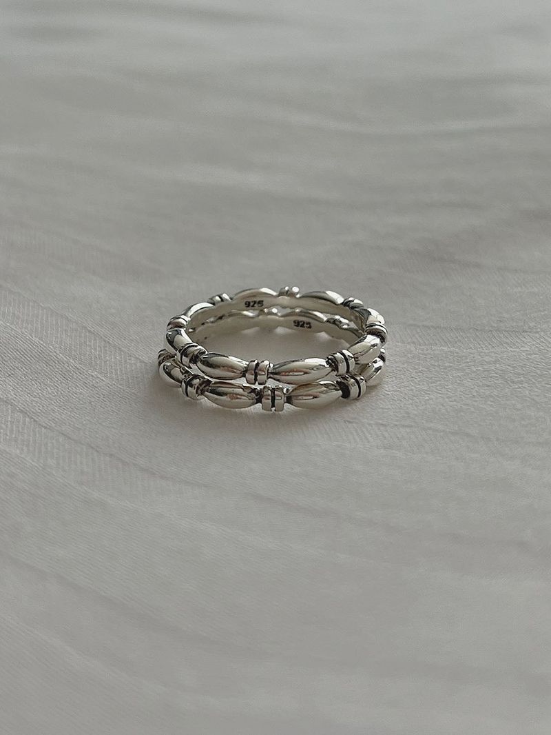  (silver925) Green antique ring