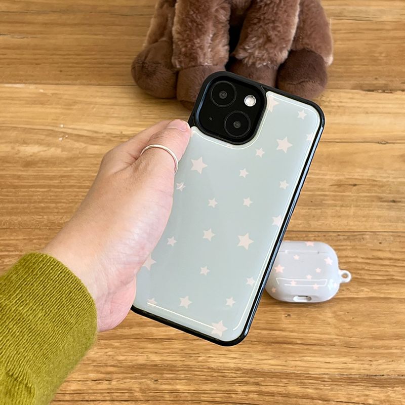 star epoxy bumper case(mint gray)