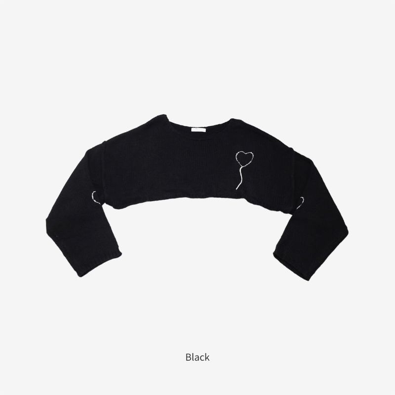 Solas Heart Crop Knit