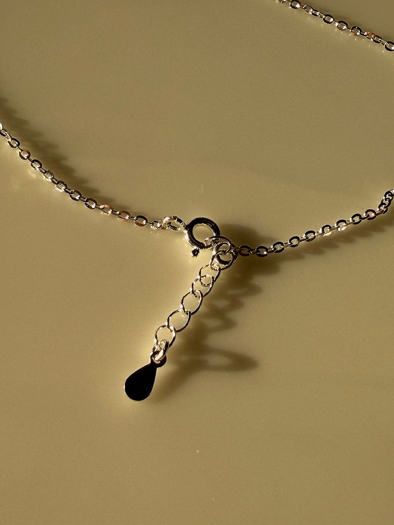 [925silver] Fringe pendent necklace