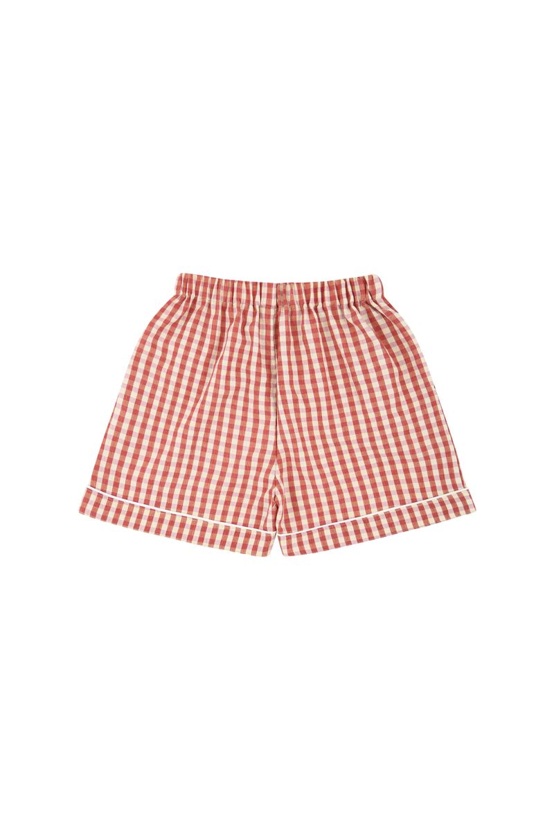PRS Red Check Pajama Shorts Set-up