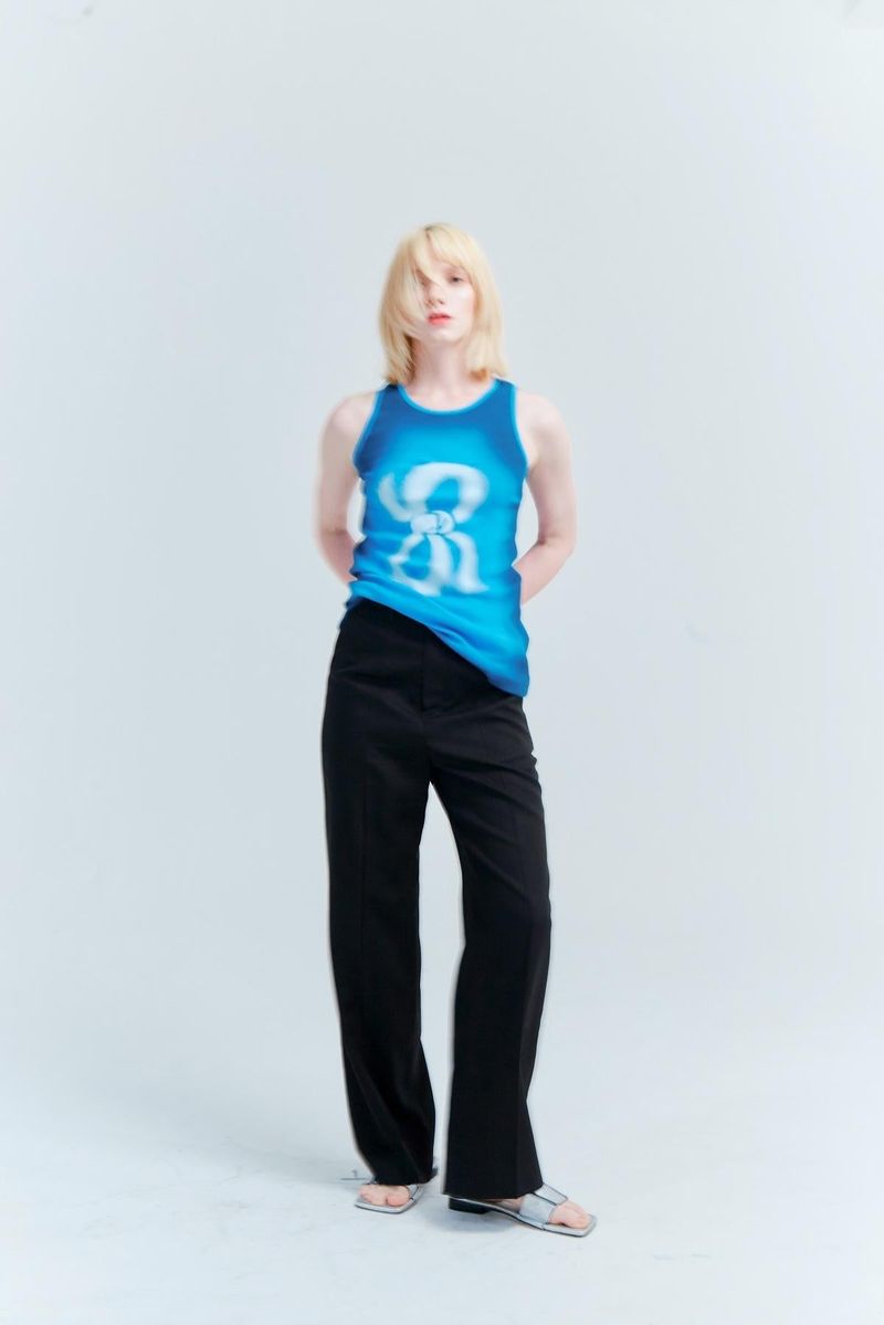 printing tank top_ocean blue