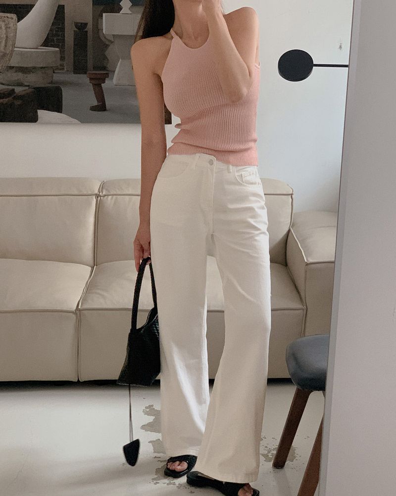 Ecker Halter Linen Sleeveless