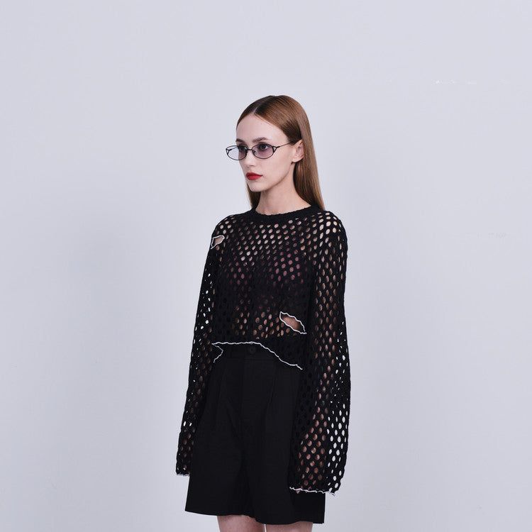 202rooms（イゴンイルルームズ）の「cut out net longsleeve（Tops）」