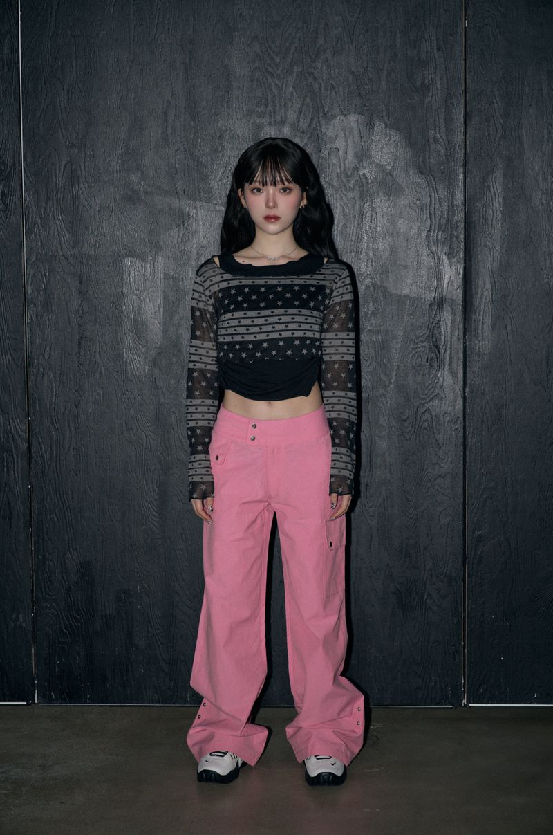classic cargo slacks - pink