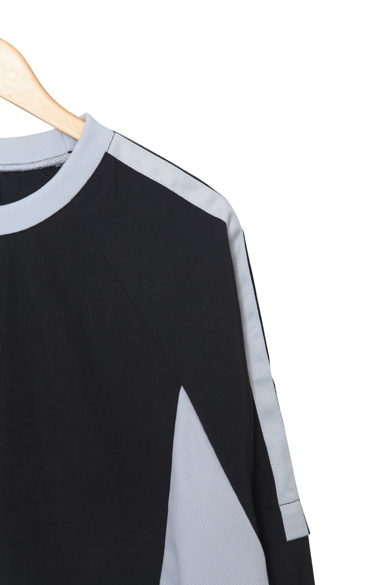 two-way nylon sweatshirt