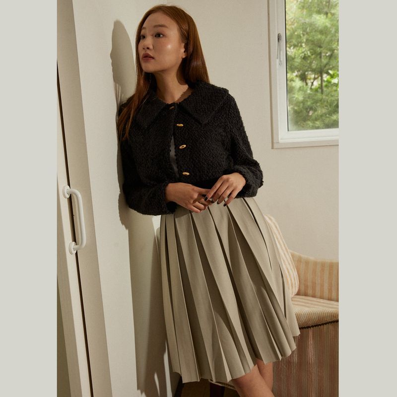 Azure short cardigan (black)