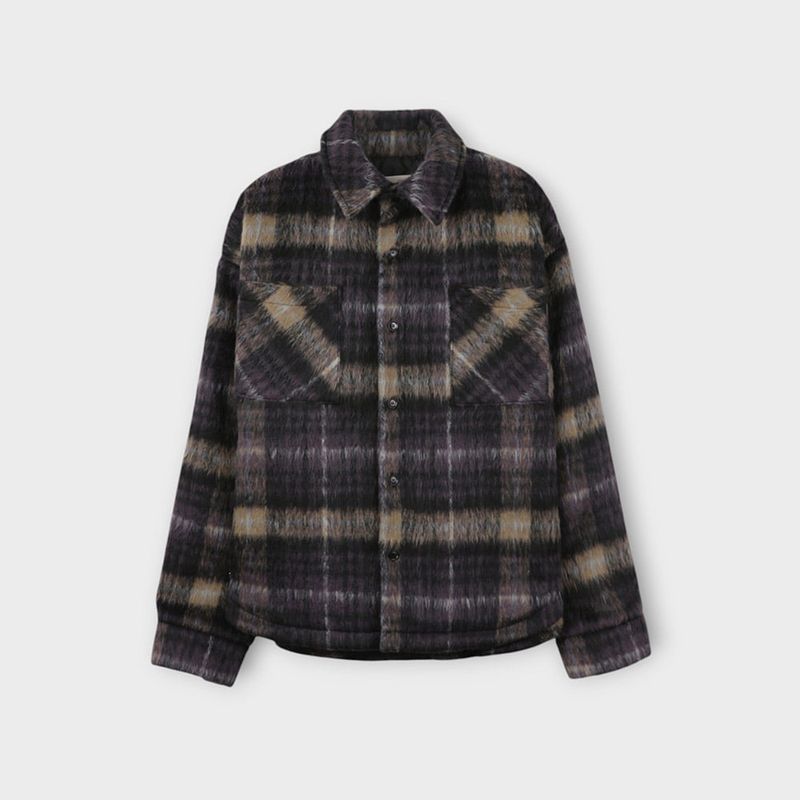 3 TAP Hairy Wool Check Jacket (2color)