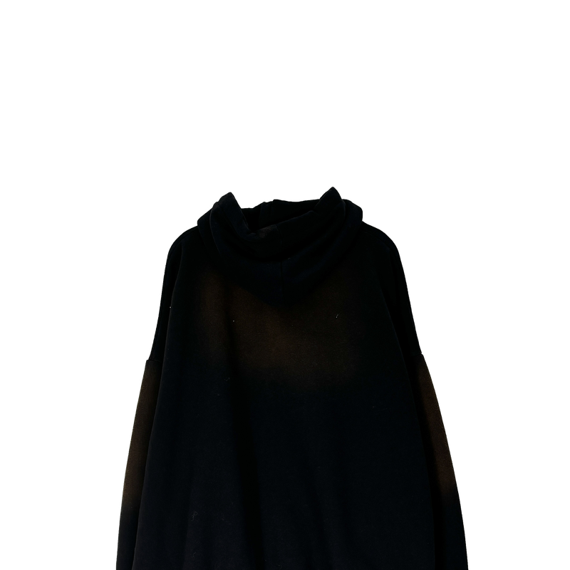 cat brush fleece hood zip-up
