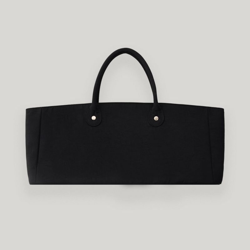 Black Nylon Tote Bag