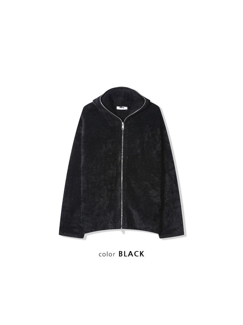 Wonder Angora Knit Zip-Up (4 Colors)