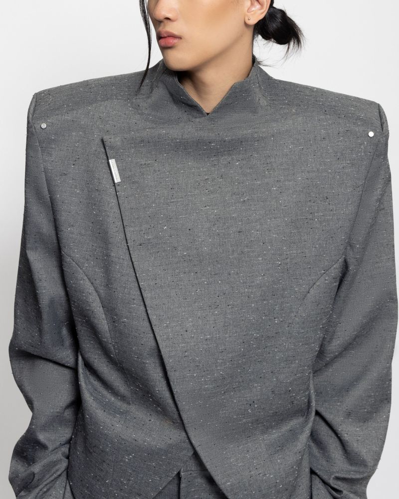 ANGULAR BOXY BESKAP - GRAY