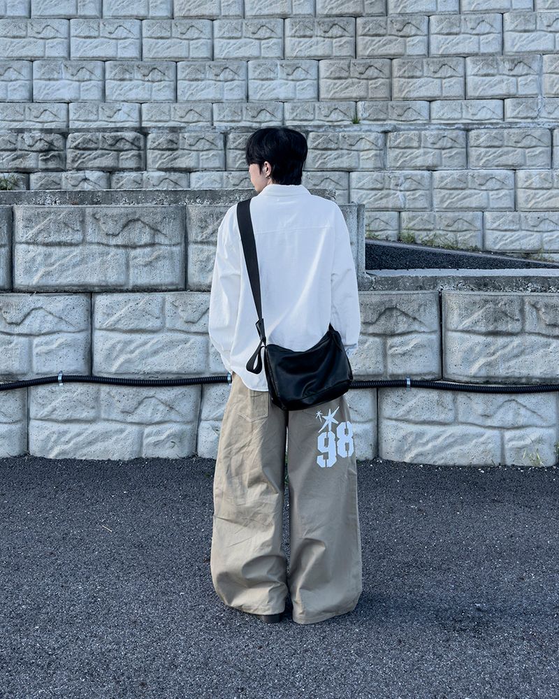 Drain Patch Work Shirt Jacket