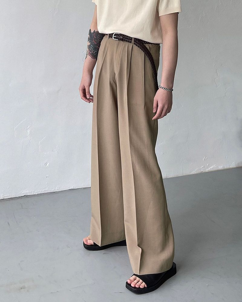 COZINESS（コジネス）の「FL Niver Two-Tuck Side Banding Wide Slacks (4 colors)（Pants）」