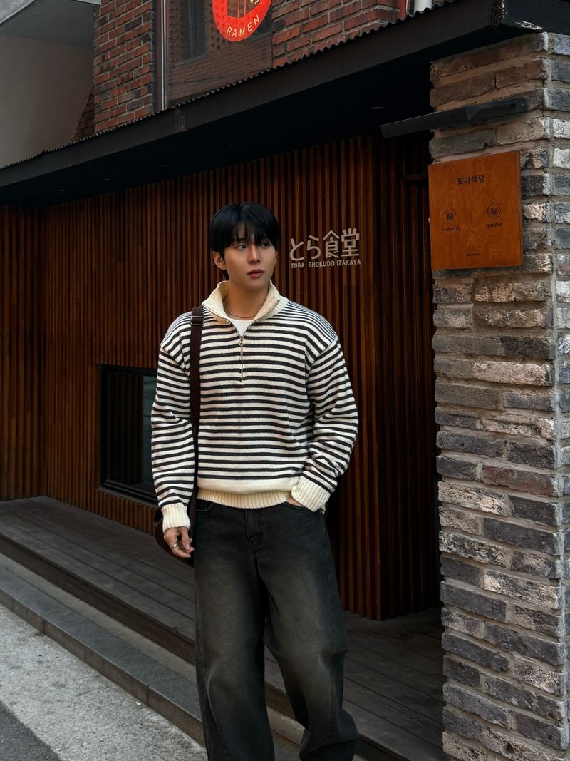 Haim half zip up knit