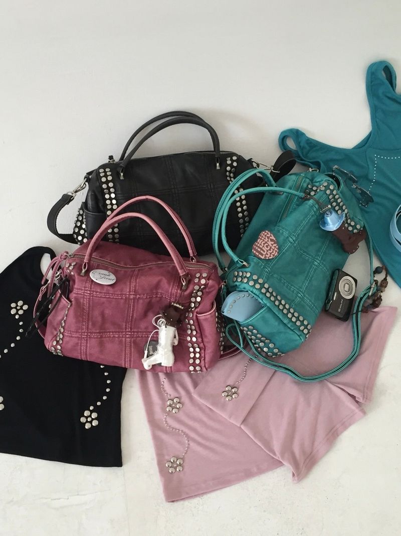 Vintage Stud Boston Bag
