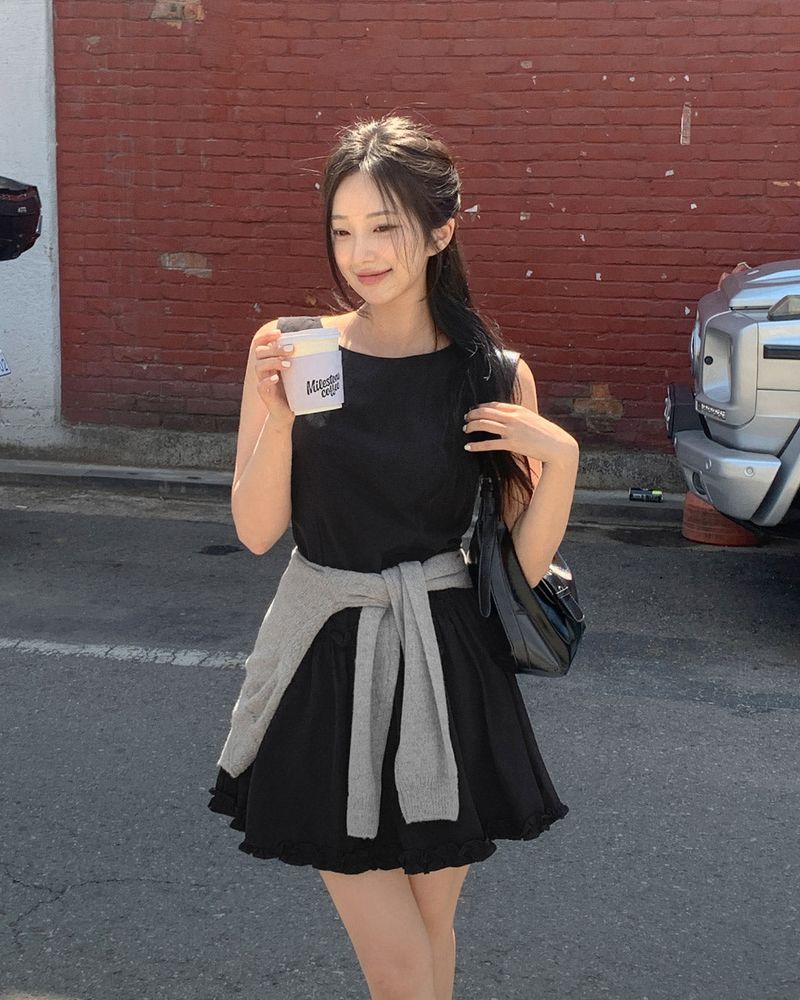 Jany frill mini dress