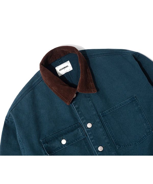 RG Washed Work Chore Jacket (Navy)