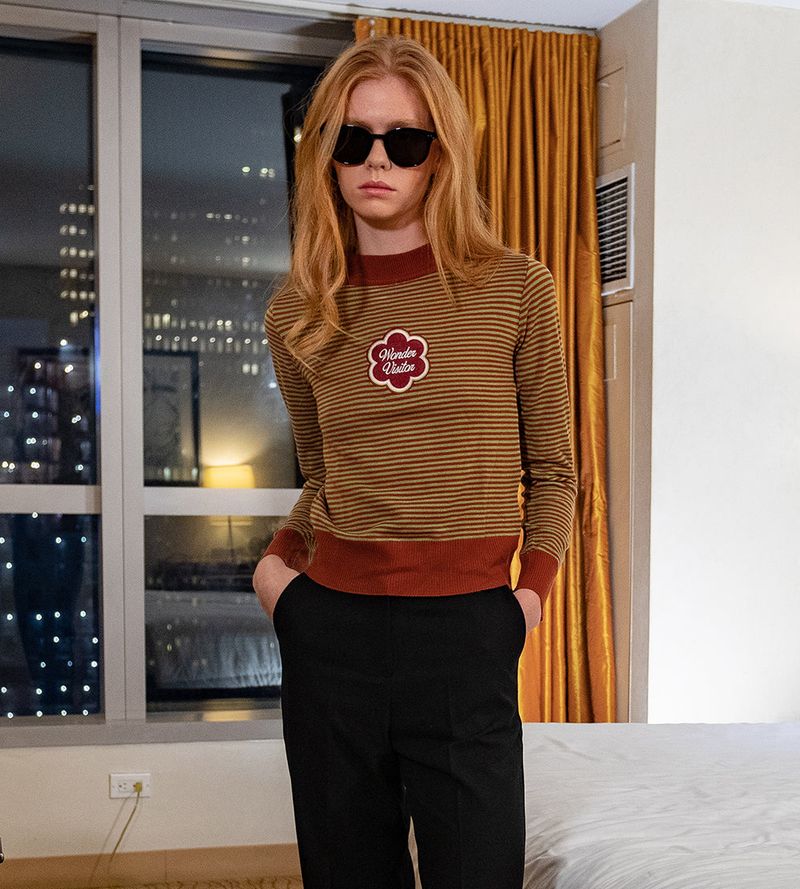 Stripe Slim Knit