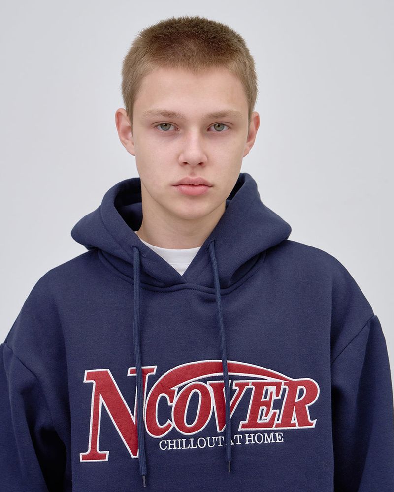 SWING LOGO HOODIE - NAVY