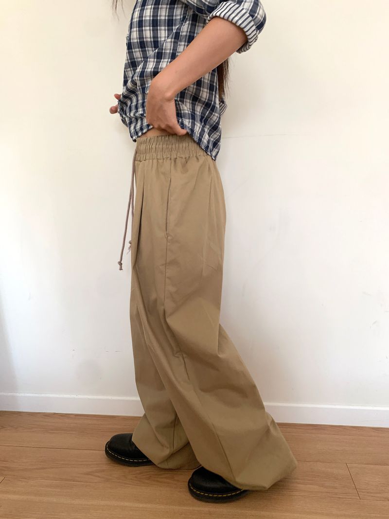 TWO PINTUCK WIDE PANTS (3C)