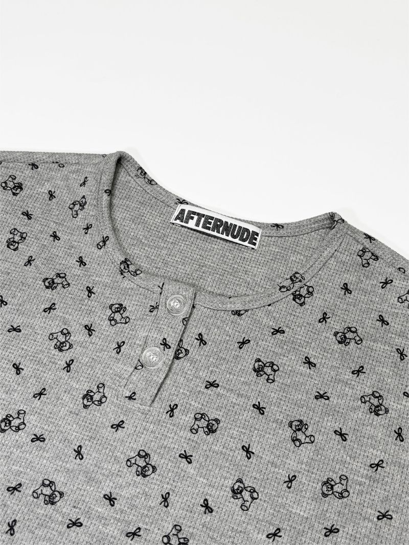 ベアワッフルT (GREY)
