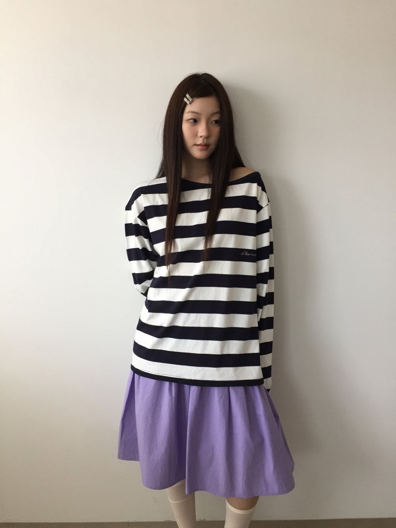 ペールブルームミディスカート (3color)
