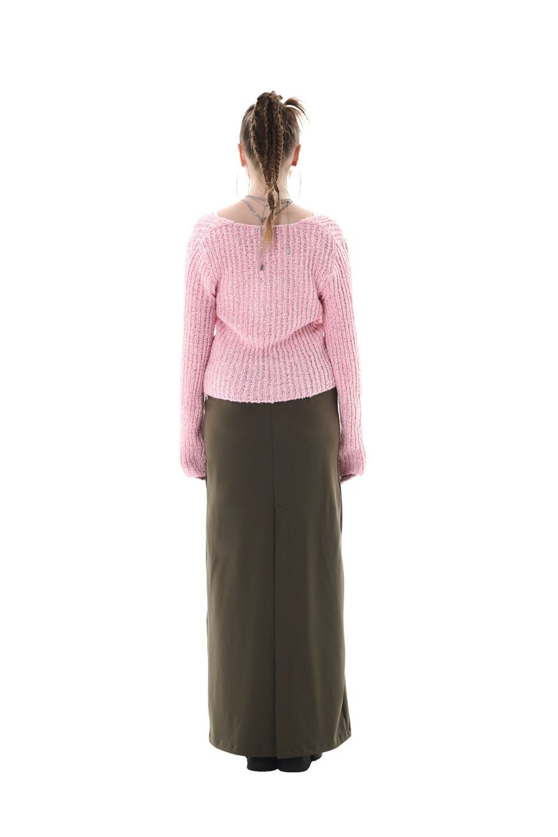 STITCH MAXI SKIRT