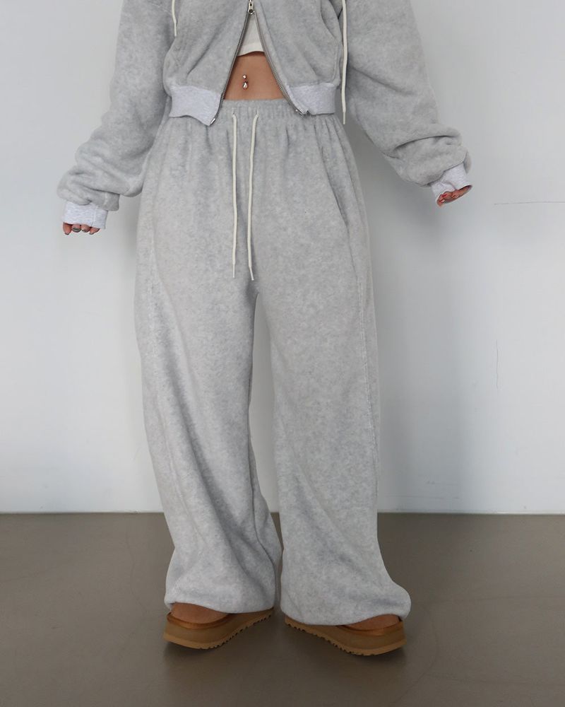 Pleasantly Thick fleece jogger & wide pants