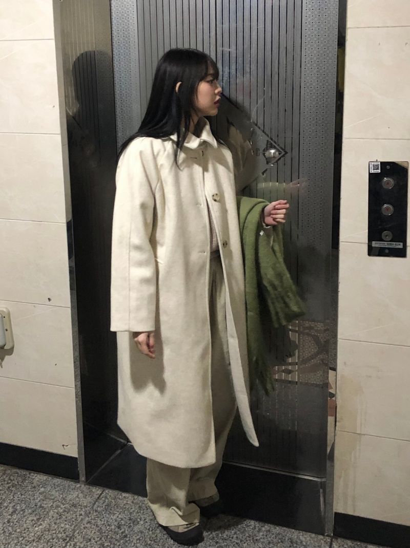 Glorie high-neck long coat