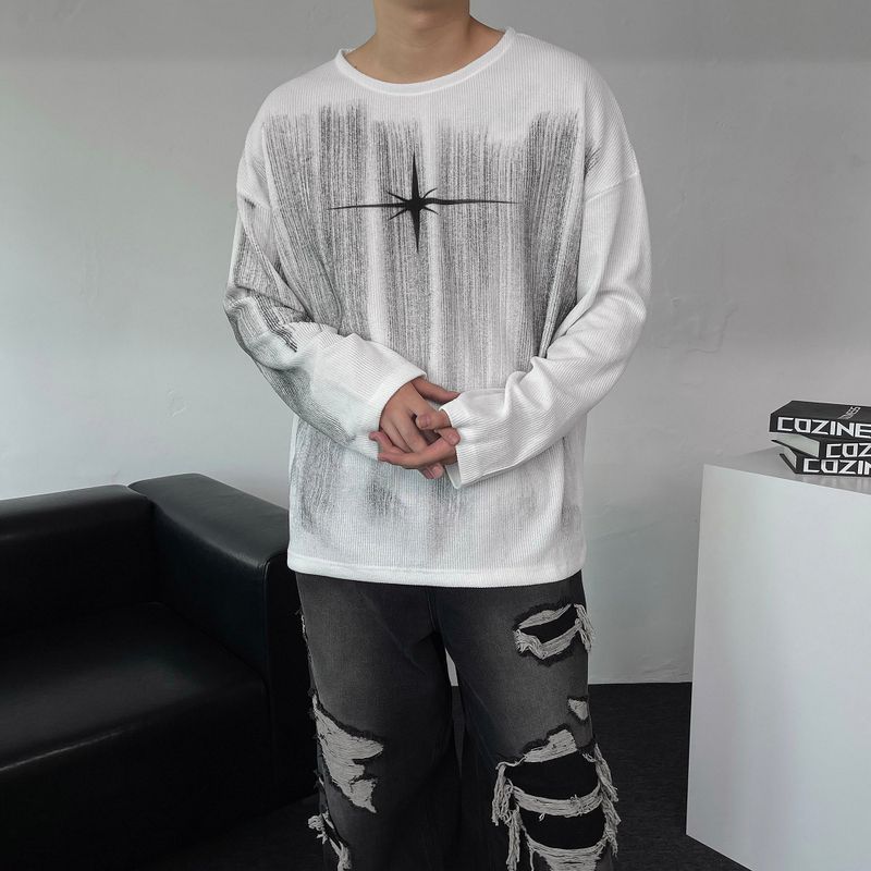 COZINESS（コジネス）の「90's Dirty Painting Long-Sleeved T-Shirt (2 colors)（Tops）」