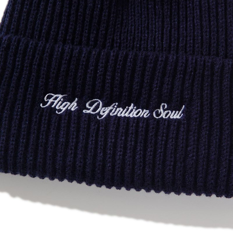 CURSIVE LOGO BEANIE - NAVY