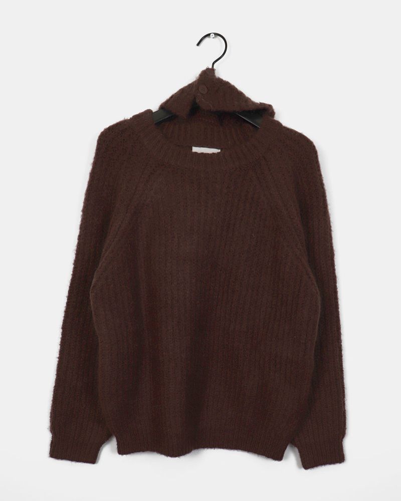 Beto Wool Loose Fit Round Knit Set