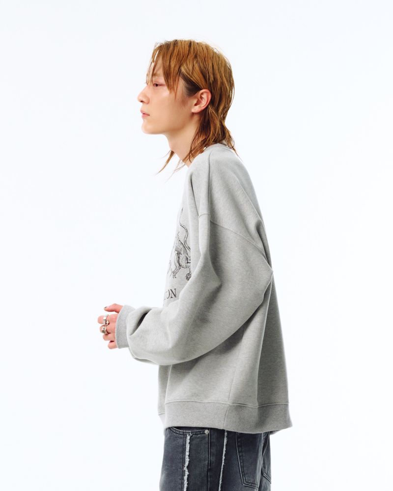 Salvation Lion Sweatshirt/Melange Grey